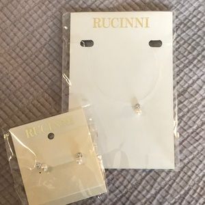 pearl and crystal set NEW TAGS